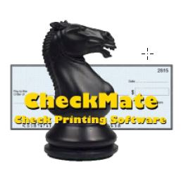 CheckMate Software Logo - Print on Blank Checks